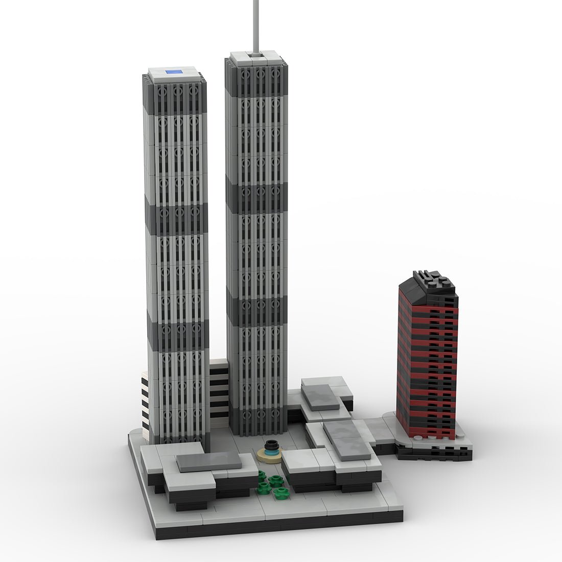 1/2000 World Trade Center (1973 - 2001) Klemmbausteine - LesDiyLesDiy