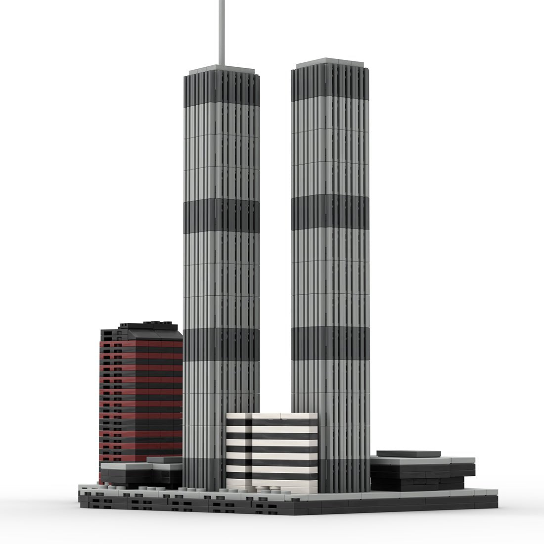 1/2000 World Trade Center (1973 - 2001) Klemmbausteine - LesDiyLesDiy