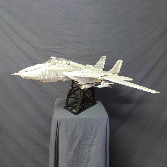 1/21 Scale F - 14 Tomcat Fighter Jet Military Klemmbausteine（dynamische Version） - LesDiyLesDiy