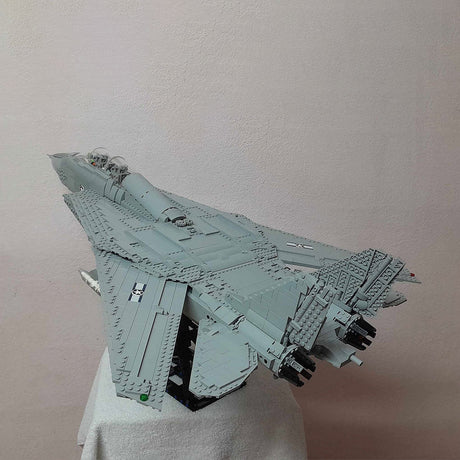 1/21 Scale F - 14 Tomcat Fighter Jet Military Klemmbausteine（dynamische Version） - LesDiyLesDiy