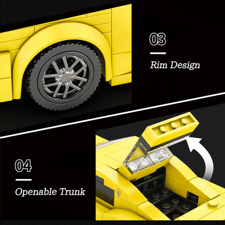 1/24 Scale 8 Studio Supercar Klemmbausteine - LesDiyLesDiy