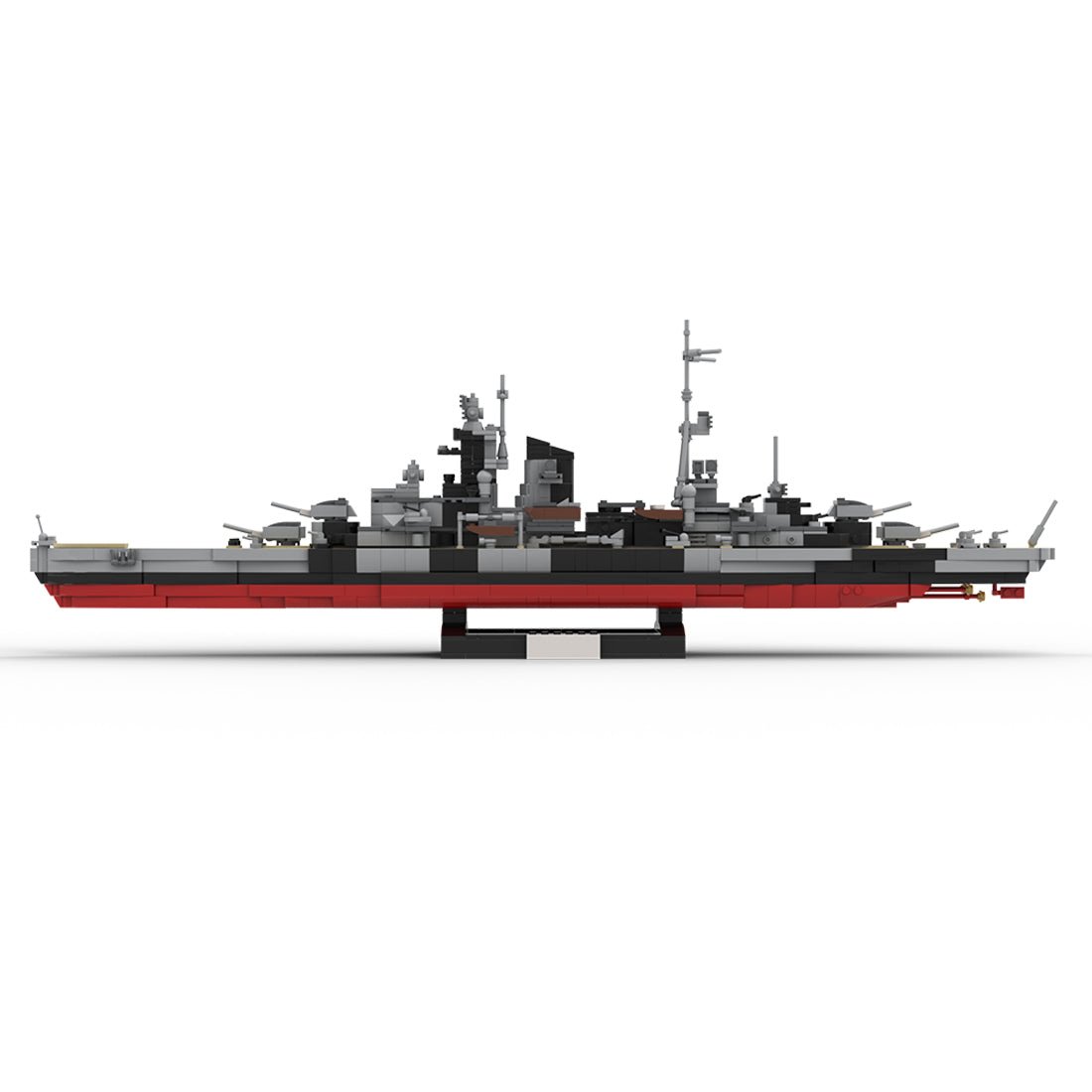 1/300 Scale WWII German Admiral Hipper Cruiser Klemmbausteine - LesDiyLesDiy