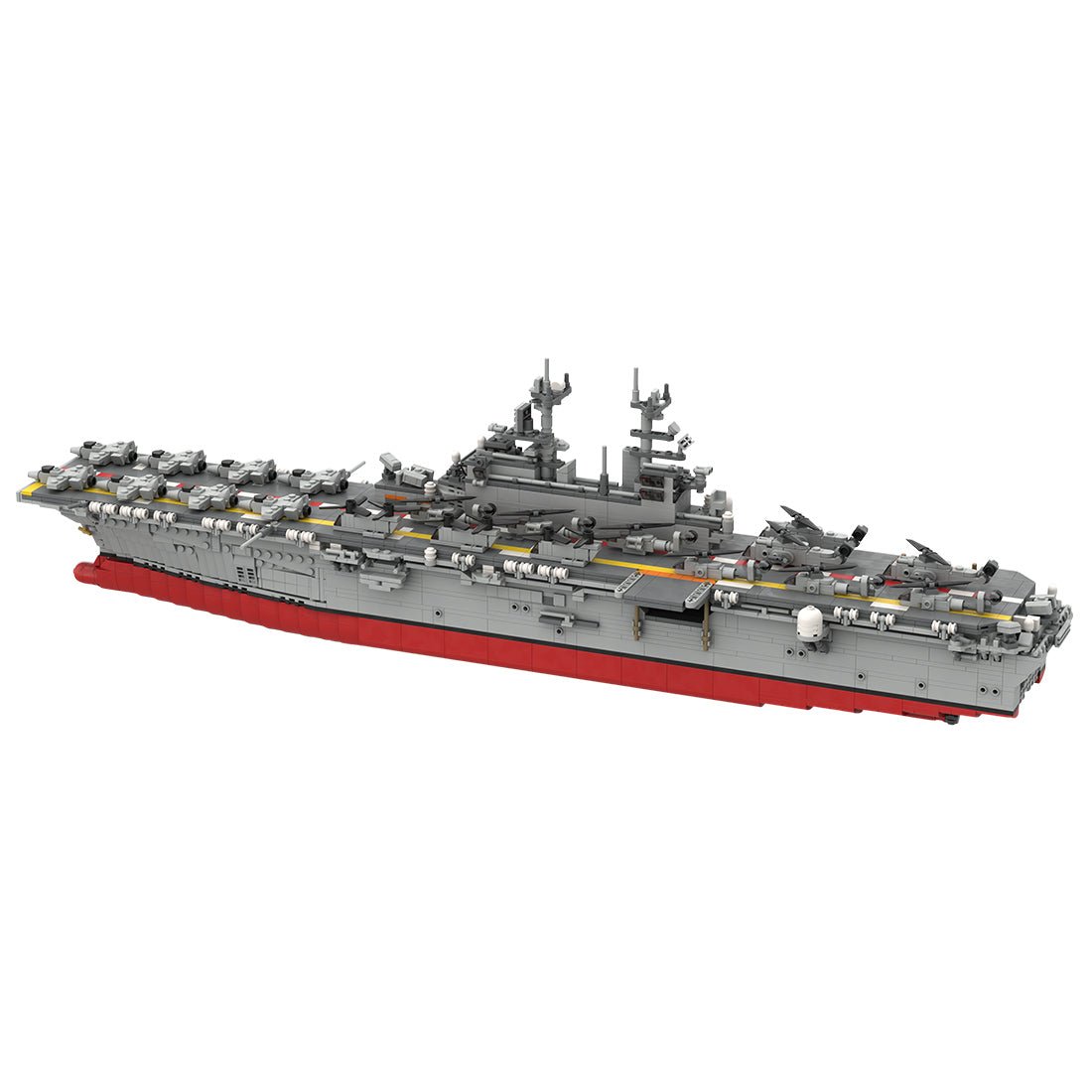 1:350 Wasp - class Amphibious Assault Ship Klemmbausteine - LesDiy - Klemmbausteine