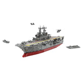 1:350 Wasp - class Amphibious Assault Ship Klemmbausteine - LesDiyLesDiy