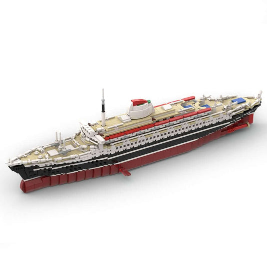 1/400 MOC - 71804 Andrea Doria Bausteine Schiff Klemmbausteine - LesDiyLesDiy