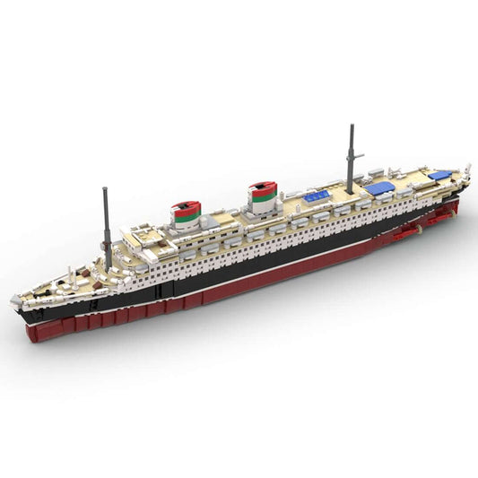 1/400 MOC - 73429 SS Rex Bausteine Schiff Klemmbausteine - LesDiyLesDiy