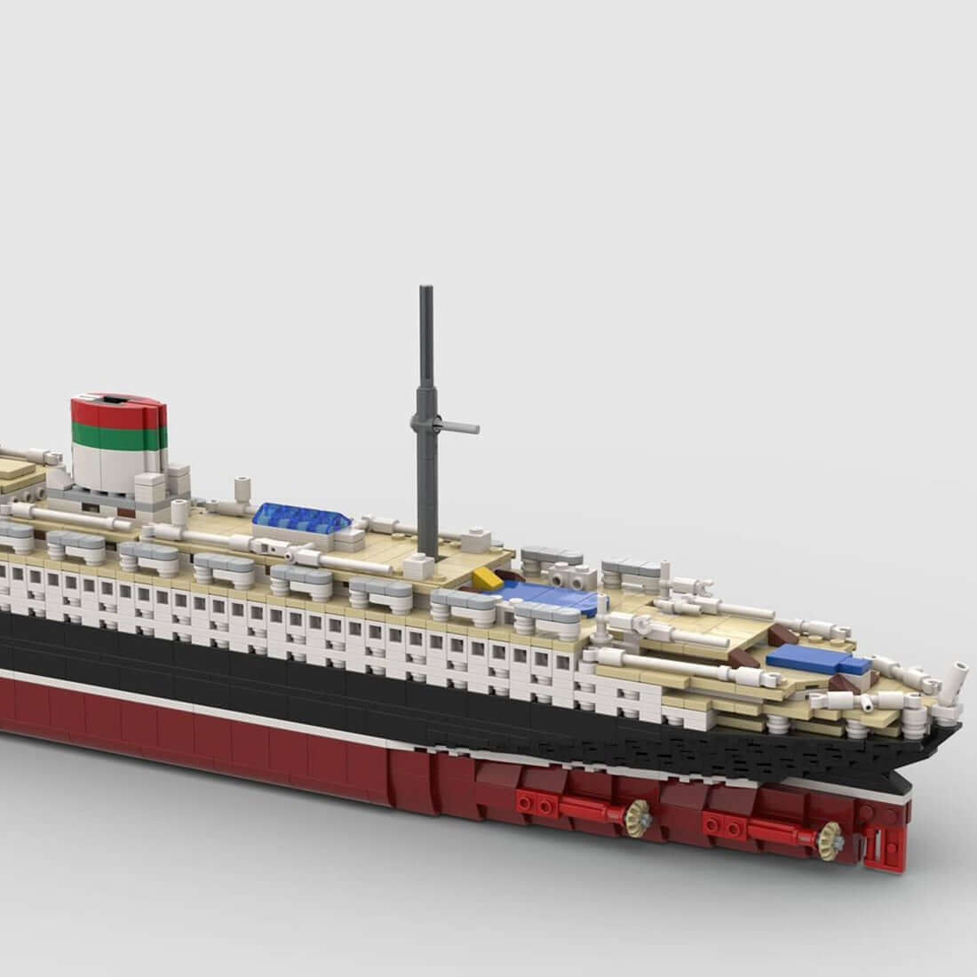 1/400 MOC - 73429 SS Rex Bausteine Schiff Klemmbausteine - LesDiy - Klemmbausteine