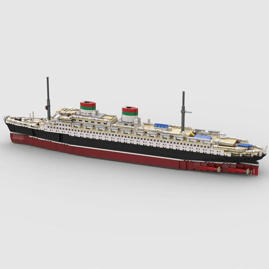 1/400 MOC - 73429 SS Rex Bausteine Schiff Klemmbausteine - LesDiyLesDiy