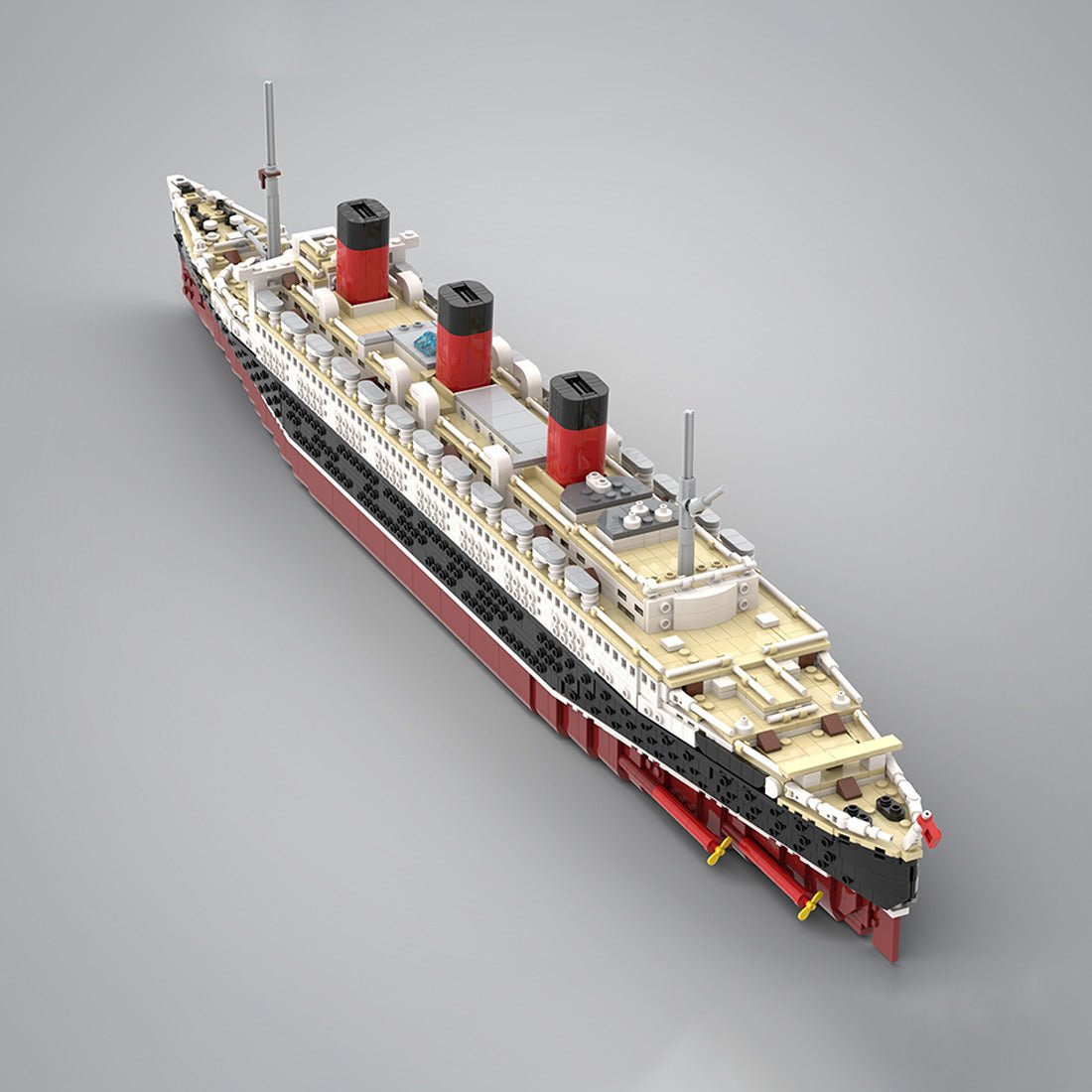 1/400 Scale RMS Queen Mary British Ocean Liner Klemmbausteine - LesDiy - Klemmbausteine