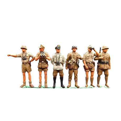 1/72 WWII German Field Marshal 'Desert Fox - Rommel' with Command Group - LesDiyLesDiy