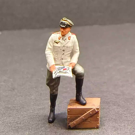 1/72 WWII German Field Marshal 'Desert Fox - Rommel' with Command Group - LesDiyLesDiy