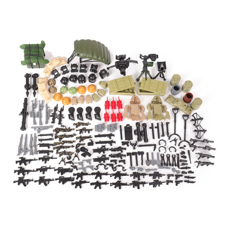 287 Waffen und Schutzzubehör der Armee des Ersten Weltkriegs für Minifiguren - LesDiyLesDiy