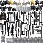 82 Stück mittelalterliche Militärwaffen - Rüstungshelme für Minifiguren - LesDiyLesDiy