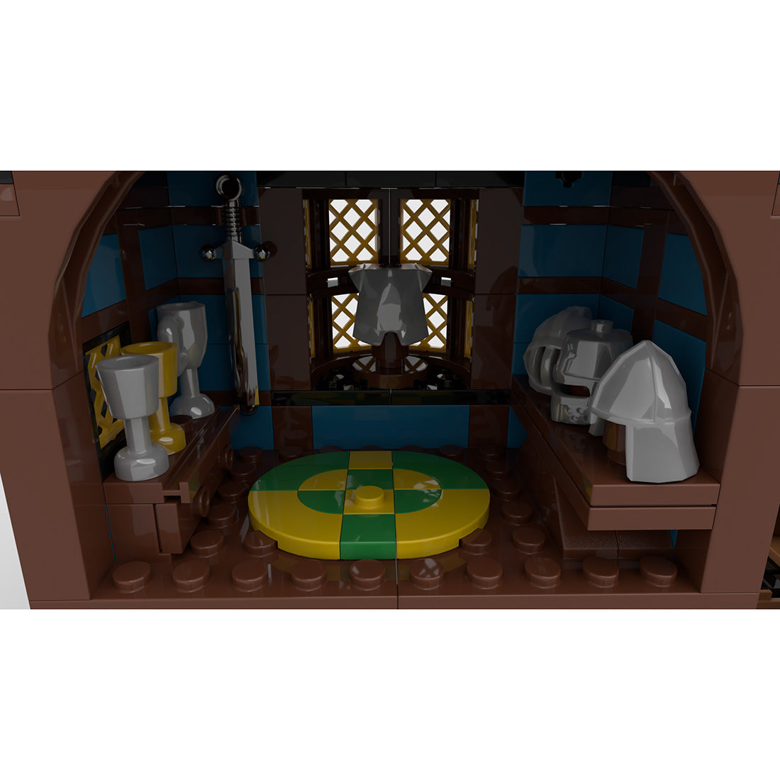 MOC-113518 Medieval Theme Alley's Blacksmith-Klemmbausteine-LesDiy-LesDiy