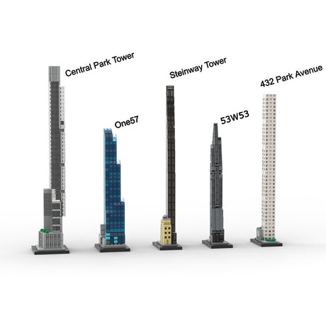 Die Supertalls der Milliardäre Manhattan Skyline Klemmbausteine - LesDiyLesDiy