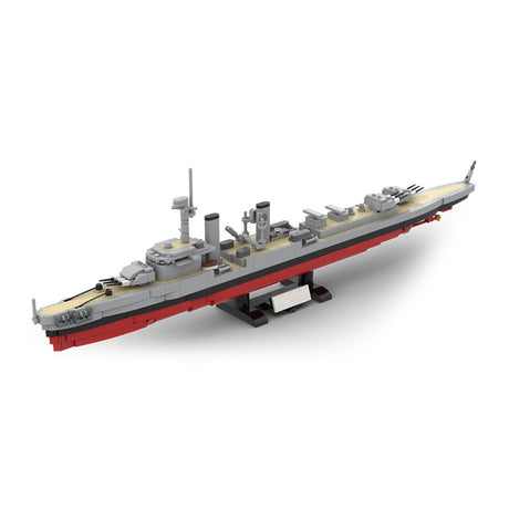 German 1930 Light Cruiser Köln - Scale 1:300 Klemmbausteine - LesDiyLesDiy