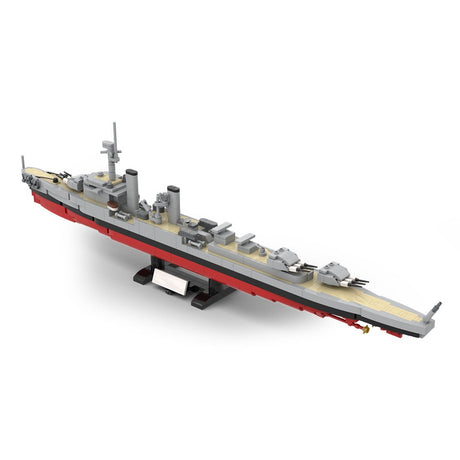 German 1930 Light Cruiser Köln - Scale 1:300 Klemmbausteine - LesDiyLesDiy