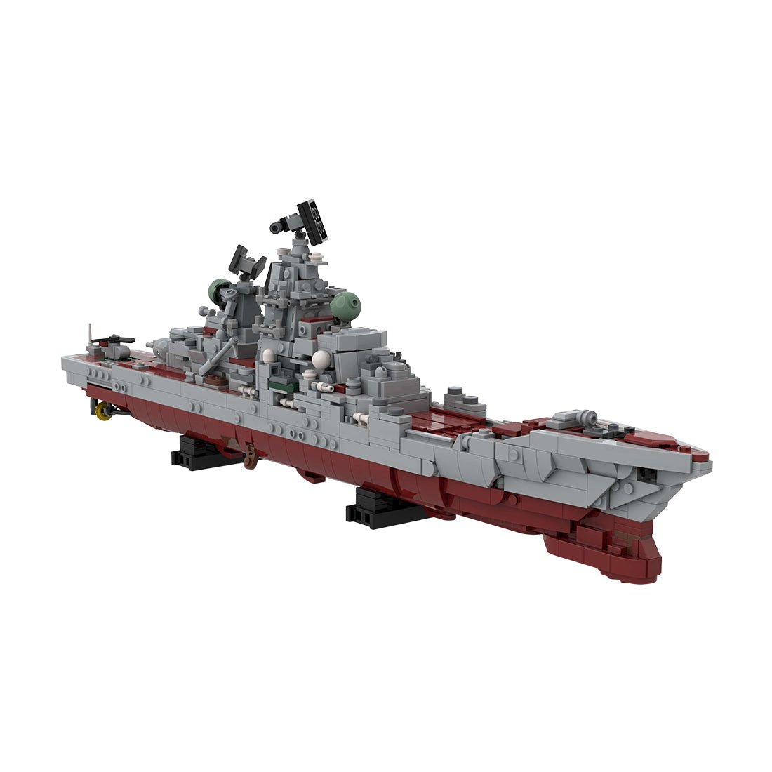 Kirov class battlecruiser | Admiral Lazarev, ex - Frunze Klemmbausteine - Scale 1:485 - LesDiyLesDiy