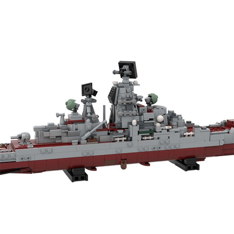 Kirov class battlecruiser | Admiral Lazarev, ex - Frunze Klemmbausteine - Scale 1:485 - LesDiyLesDiy