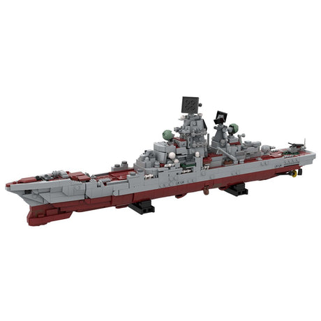 Kirov class battlecruiser | Admiral Lazarev, ex - Frunze Klemmbausteine - Scale 1:485 - LesDiyLesDiy