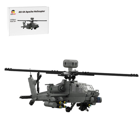 AH-64 Apache Helicopter Military Klemmbausteine - LesDiy