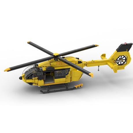 MOC-203640 Airbus H145 ADAC Klemmbausteine - LesDiy