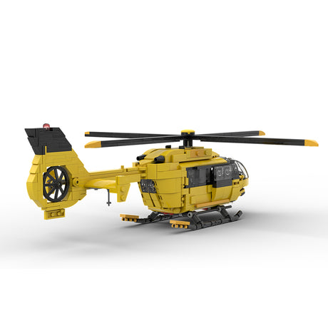 MOC-203640 Airbus H145 ADAC Klemmbausteine - LesDiy