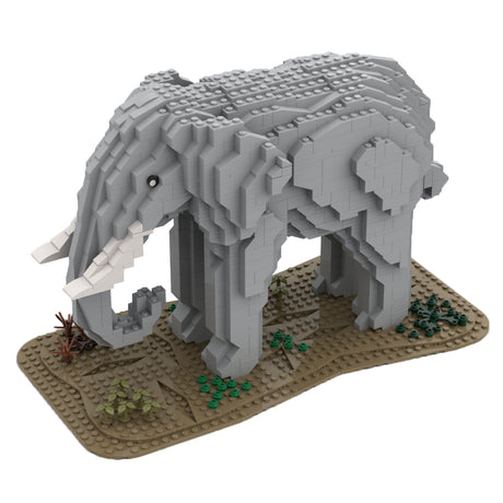 MOC-93606 Elephant Klemmbausteine | lesdiy.de