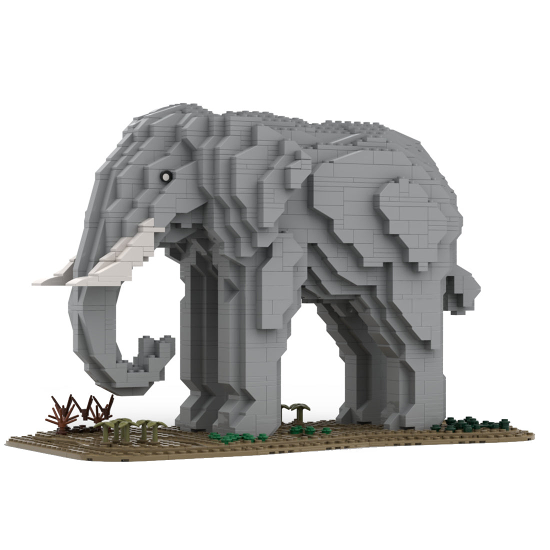 MOC-93606 Elephant Klemmbausteine | lesdiy.de