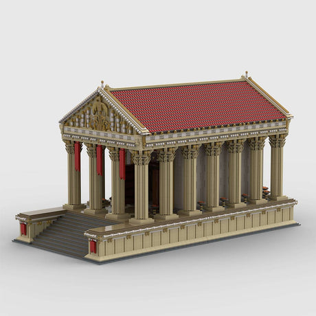 Module 1 for MOC-136729 Ancient Roman Temple Castle Klemmbausteine - LesDiy