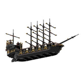 Medieval Golden Pirate Ship Klemmbausteine - LesDiyLesDiy