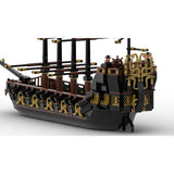 Medieval Golden Pirate Ship Klemmbausteine - LesDiyLesDiy