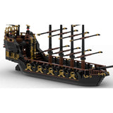 Medieval Golden Pirate Ship Klemmbausteine - LesDiyLesDiy