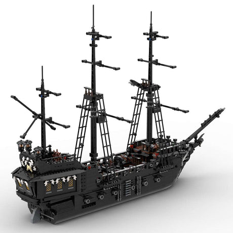 Medieval Pirate Ghost Ship Building Blocks MOC - LesDiyLesDiy