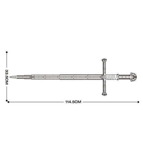 Medieval Sacred Sword Klemmbausteine - LesDiyLesDiy