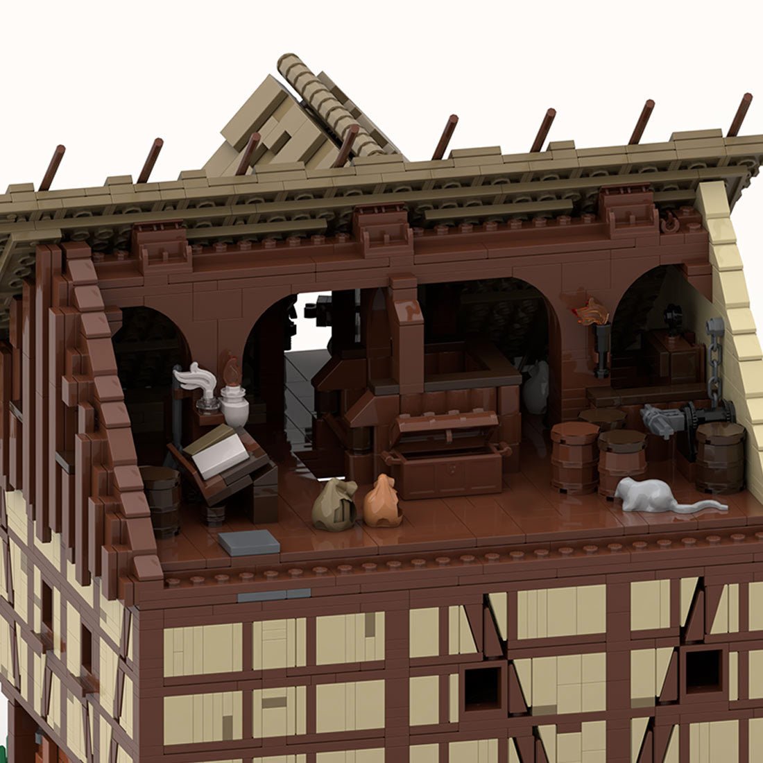 Medieval Taylorsgreen Village Bread Shop Klemmbausteine - LesDiyproduct_type##