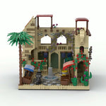 Middle East Desert Street Scene Small Market Building Blocks Set Model - LesDiyLesDiy