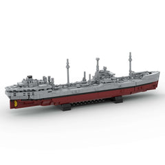 Militärischer MOC - T2 - Tanker im Maßstab 1:485 klemmbausteine - LesDiyLesDiy