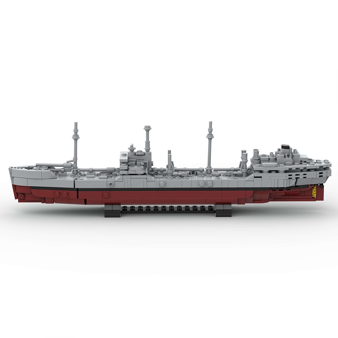 Militärischer MOC - T2 - Tanker im Maßstab 1:485 klemmbausteine - LesDiyLesDiy