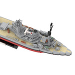 Militärisches Schlachtschiff Nelson im Maßstab 1/300 Klemmbausteine - LesDiyLesDiy
