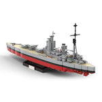 Militärisches Schlachtschiff Nelson im Maßstab 1/300 Klemmbausteine - LesDiyLesDiy
