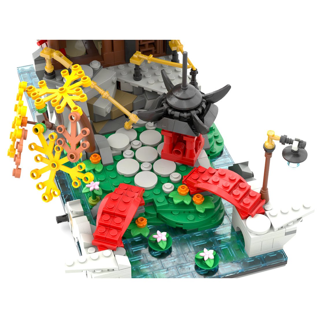 MOC - 101999 Ninjago City Garden Modification Klemmbausteine - LesDiyLesDiy