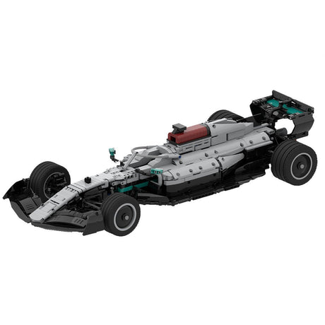 MOC - 102683 Mercedes F1 W13 1:8 Scale Klemmbausteine - LesDiyLesDiy