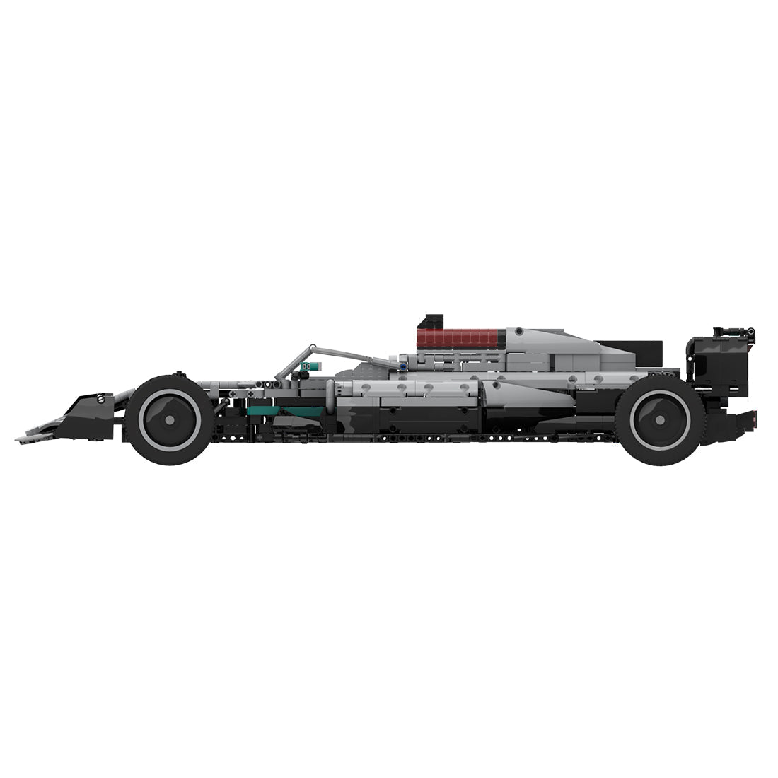 MOC - 102683 Mercedes F1 W13 1:8 Scale Klemmbausteine - LesDiyLesDiy