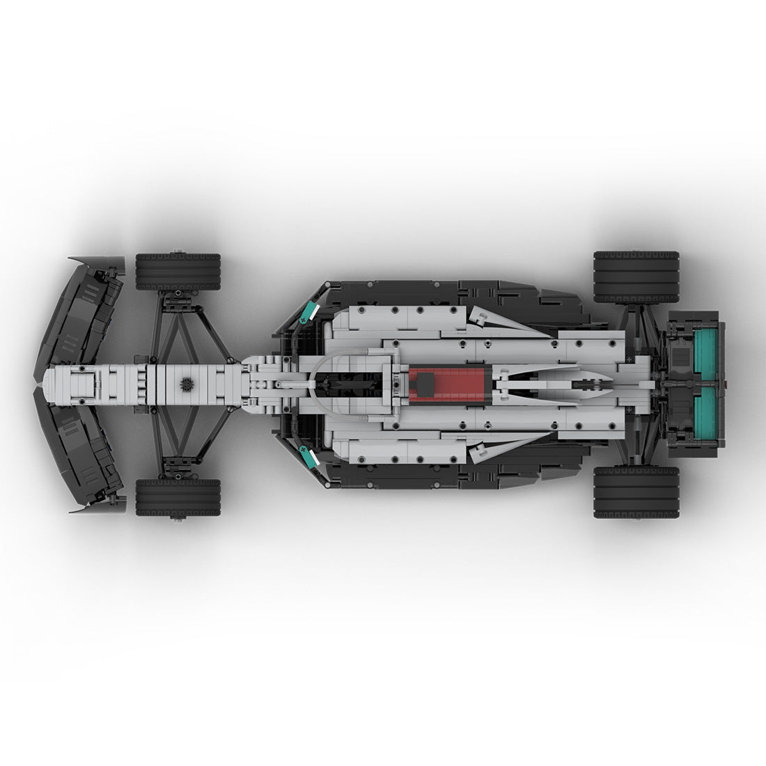 MOC - 102683 Mercedes F1 W13 1:8 Scale Klemmbausteine - LesDiyLesDiy