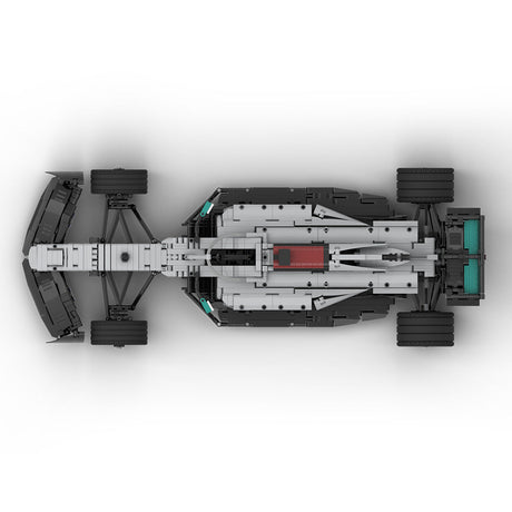 MOC - 102683 Mercedes F1 W13 1:8 Scale Klemmbausteine - LesDiyLesDiy