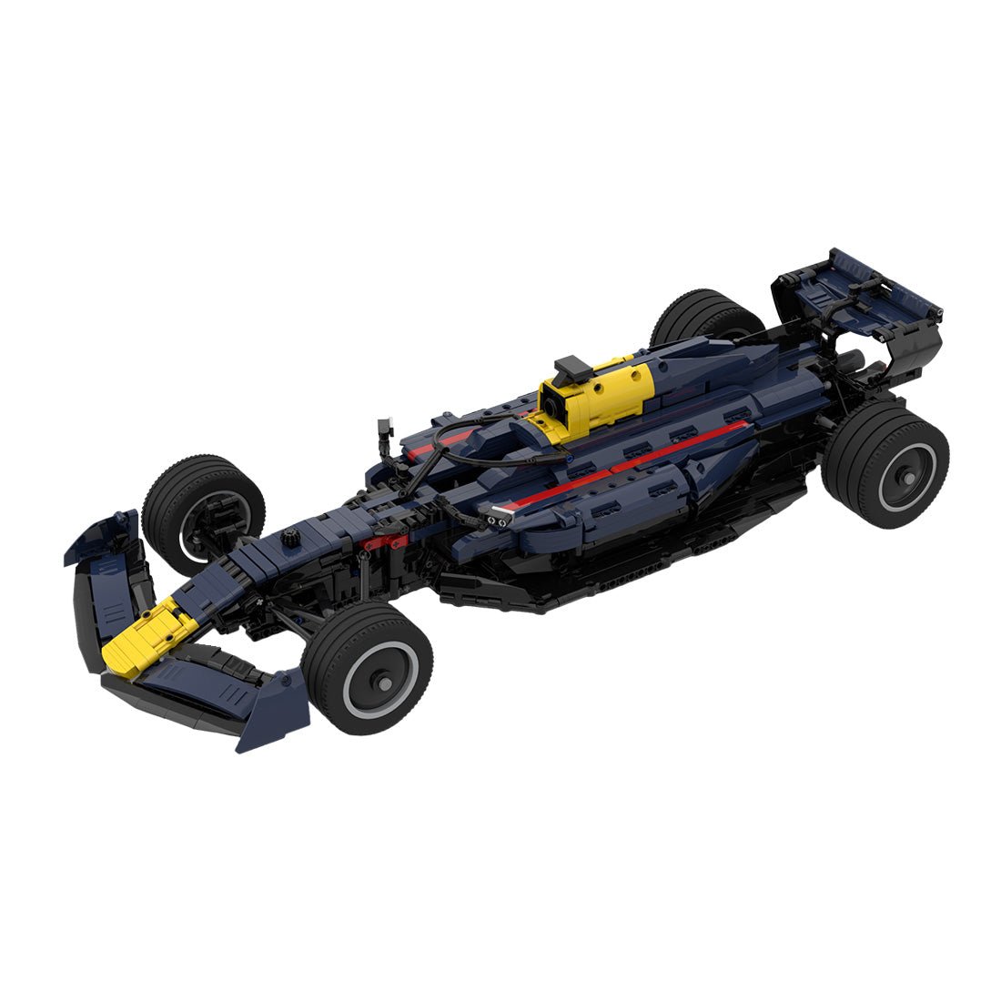 MOC - 104269 Red Bull F1 RB18 1:8 Scale Klemmbausteine - LesDiy - Klemmbausteine