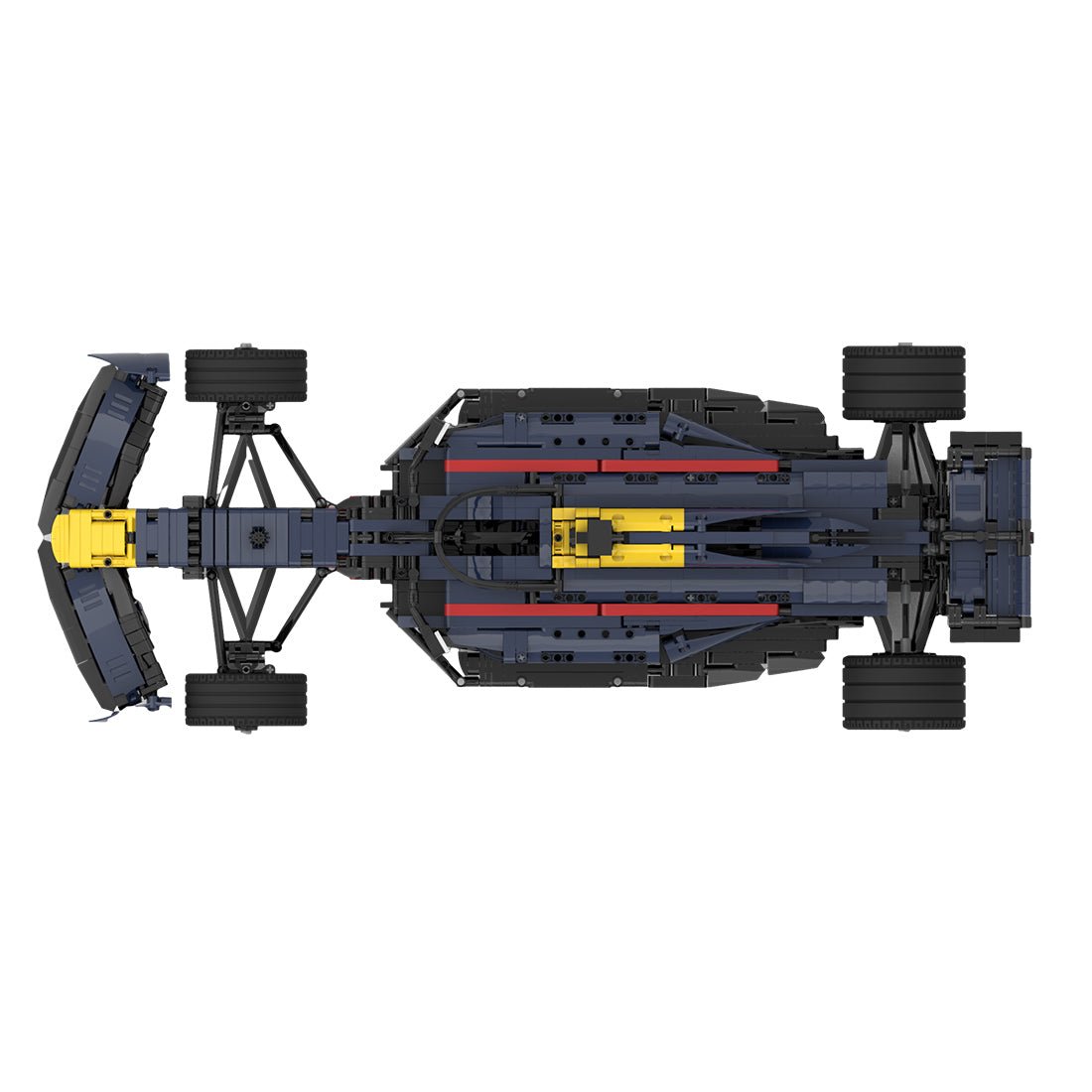 MOC - 104269 Red Bull F1 RB18 1:8 Scale Klemmbausteine - LesDiy - Klemmbausteine