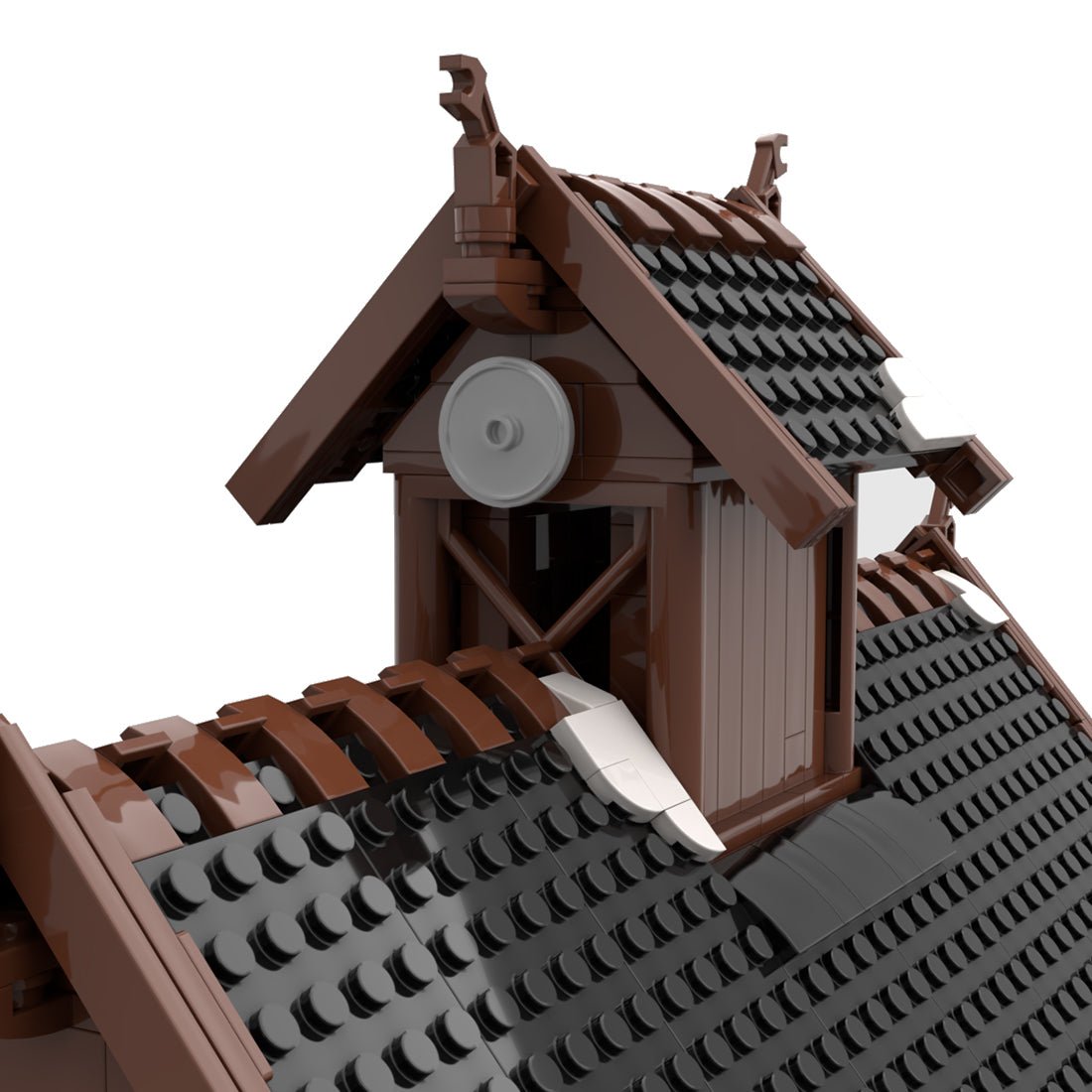 MOC - 104429 Viking God House Klemmbausteine - LesDiyLesDiy