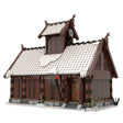 MOC - 104429 Winter Viking God House Klemmbausteine - LesDiyLesDiy